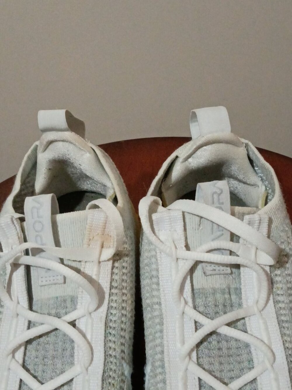 Nike Air Vapor Max 2021 Flyknit DC4112100 Shoes Wht Pure Platinum Womens Sz 8.5 - Picture 6 of 14